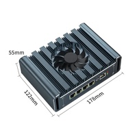 Pc industriel pare-feu routeur 4xI226 2.5G LAN 12th Gen I5 1235U I7 1265U HD DP Proxmox VMs Server Pfsense Mini ordinateur embarqué