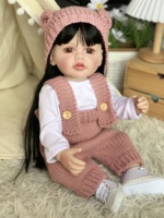 Soldes Poupées Reborn en plastique pour nouveau-nés, garçons, taille réelle 20 cm, en coton, avec vêtements Minnie, modèle Sony Angles Icy, aspect réaliste