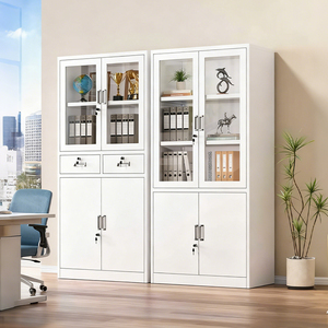 Bên có thể khóa cửa kính thép nội các tập tin-Nội thất văn phòng để quản lý tài liệu có tổ chức - Product Image 6