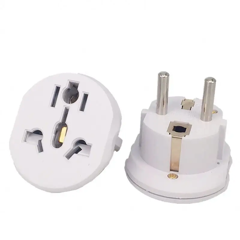 Adaptador de tomada ue nos para 16a 250v, adaptador universal para viagem au uk cn coreia