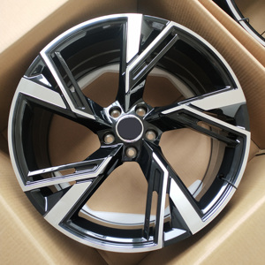 Rueda de vehículo de aleación de aluminio forjado de cinco radios con superficie mecanizada premium, llanta de repuesto para automóvil, adecuada para la serie Audi RS de pasajeros. - Product Image 3