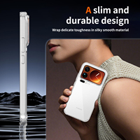 Coque de téléphone Sundo bicolore mate translucide pour Xiaomi 17 Pro Max 5G TPU+PC, toucher doux, antichoc, anti-traces de doigts