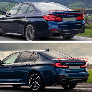Alerón trasero estilo M5 con acabado negro brillante/aspecto de fibra de carbono para BMW Serie 5 G30 2018-2022, accesorio de estilo para automóvil. - Product Image 5