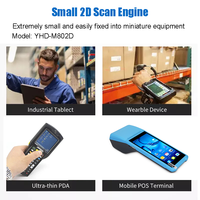 YHDAA Scan Head Mini 2D Montaje fijo Escáner de código de barras Motor Auto Sense Qr Code Reader Scanner Module para quiosco