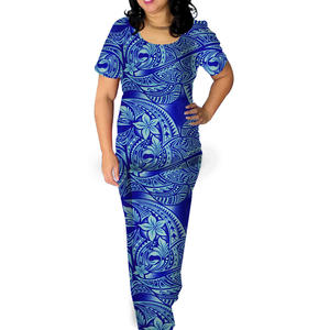 Robes noires à feuilles de monstre pour femmes, vêtements tribaux polynésiens, tenue de deux pièces - Product Image 4