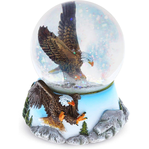 كرة ثلجية مخصصة على شكل نسر - تذكار بتصميم حيواني لديكور المنزل - Product Image 2