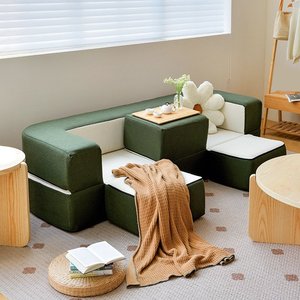 <span class=keywords><strong>Canapé</strong></span> 3 <span class=keywords><strong>places</strong></span> Kino modulaire et inclinable, entièrement déhoussable, en éponge, pour petits espaces, idéal pour la sieste, imperméable, anti-salissures et doux - Product Image 1