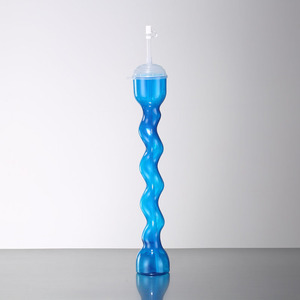 Custom logo Affordable 12oz/16oz/28oz Swirl Yard Glass Plastic Spiral Yard Cup Slush Yardas Cerveza Drink Twist Cup - Product Image 2