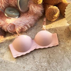 Mulheres sutiã peito pequeno cores sólidas pronto para enviar confortável estudantes meninas sutiã - Product Image 5