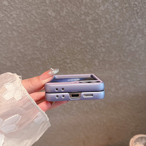 เคสโทรศัพท์ผิวลิ้นจี่ออกแบบได้ตามต้องการสำหรับ Samsung Galaxy Z flip <span class=keywords><strong>7</strong></span> 6 5 4 3 OPP เคส N3พับได้ทำจากพีซี - Product Image 4