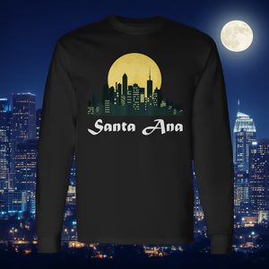 T-shirt à manches longues Santa Ana Skyline, design Night City Glow - Product Image 3