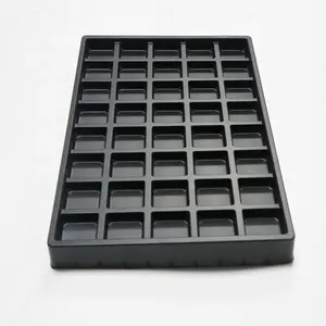 Custom Black 40 Cavity Plastic Blister Insert Trays For Chocolate Box PP/PET/PS Vacuum Blister Insert Trays