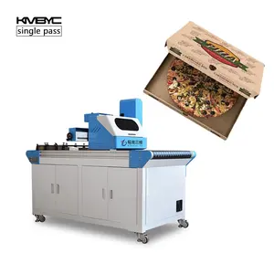 Impressora De Caixa De Pizza De Passe Único Digital Máquina De Impressão A Jato De Tinta A Cores Impressora De Papelão Ondulado
