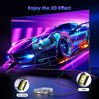 Câble Mini HDMI vers HDMI haute vitesse 18 Gbps HDMI2.0 4K60Hz 3D 1080P plaqué or pour caméra, caméscope, ordinateur portable, HDTV, moniteur