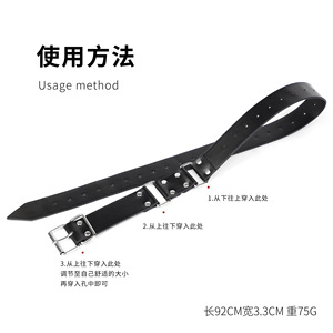 Black <b>Bondage</b> Straps With Metal Buckles For Adult Play And Discipline <b>Restraints</b> - Product Image 3