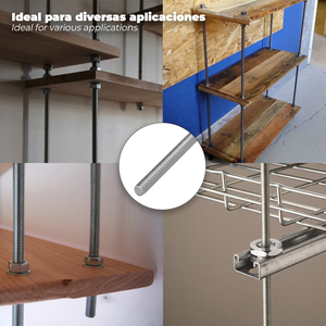 Barra filettata zincata, filettatura M05, lunghezza 1 metro - Product Image 4