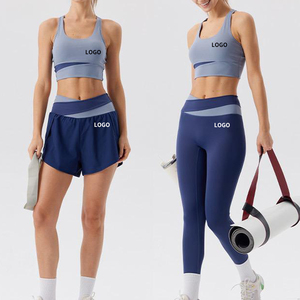 Women's Summer Outdoor Fitness Gym Wear High Quality Yoga Set Lightweight Breathable Bra High-Waist Legging New - Product Image 1