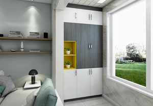 Gabinete de almacenamiento de aleación de aluminio de diseño moderno personalizado duradero impermeable ajustable para muebles para el hogar para sala de estar balcón - Product Image 2