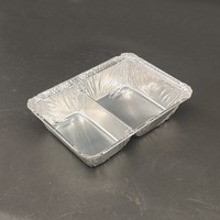 Boîte de préparation alimentaire compartimentée durable en aluminium pour repas, idéale pour les portions diététiques, les plats à emporter et les services de livraison