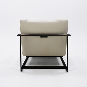 เก้าอี้พักผ่อนทรงสี่เหลี่ยมทันสมัยหรูหรา ทนทาน เก้าอี้โซฟาพนักพิงสูง เฟอร์นิเจอร์พักผ่อนสำหรับโรงแรม ระเบียง ห้องนั่งเล่น - Product Image 5