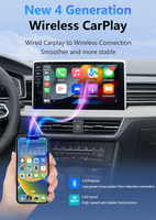 Wooboobox-Nouveau lecteur multimédia sans fil CarPlay Android Auto Adapter 2 In1 Carplay Smart Box Plug Play pour voitures universelles
