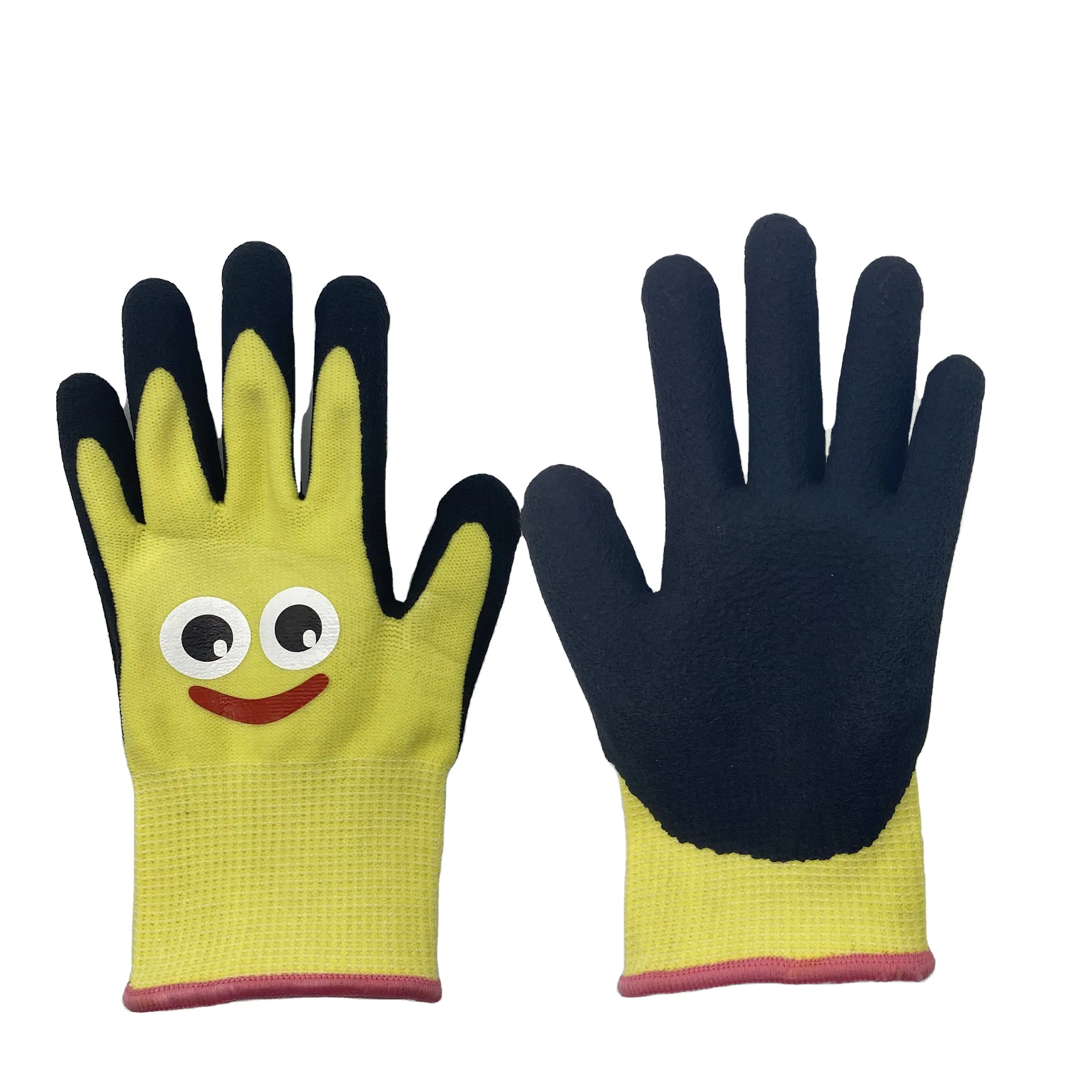 Polyester Latex Schaum beschichtete Kinder handschuhe Rutsch feste Gartenarbeit shand schuhe für Kinder Handschutz