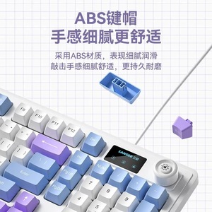 Sangee K18pro <b>Wired</b> Gaming Keyboard 98 Keys Mechanical Feel With Screen RGB Lighting For Office And Gaming - Product Image 1