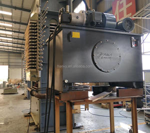 Hanvy 600Ton 15 Layers 20 Layers 1370x2700mm Formwork <strong>Plywood</strong> Hot Press For Indonesia Brazil And Turkey