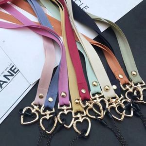 Customizable <b>Polyester</b> Mobile Phone <b>Lanyard</b> with Love Buckle Long Colorful Webbing Rope for Key Work Badge Card Holder - Product Image 4