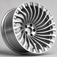 Velg Aluminium Forged 18 19 20 21 Inch 5x114.3 Warna Gun Gray Machine Face untuk Toyota Honda Nissan Mazda SUV Sedan