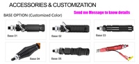 Antenne lumineuse LED flexible en spirale RGB pour bateau, UTV, VTT, avec contrôle Bluetooth via application, 2ft, 3ft, 4ft, 5ft, 6ft, 5150