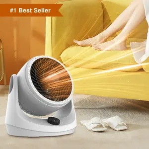 Atacado Novo Aquecimento Aquecimento Fan Home Small Office pode Swing Desktop Head Controle Remoto Aquecedor de Ar Quente E Frio