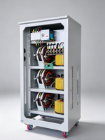 Stabilisateur de tension pour moteur servo triphasé 50KVA 60KVA 80KVA 380V SVC AVR automatique TNS avec ATS
