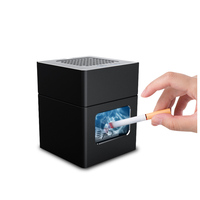 2021 novo design atacado luz noturna metal isqueiro de cigarro purificador sem fumo cinzeiro do carro