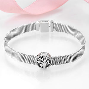 Véritable 925 creux en argent sterling Saint Arbre de Vie Clip Perles charmes pour L'original Réflexions Bracelets Femmes bijoux OFFRE SPÉCIALE - Product Image 5