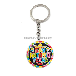 Fábrica personalizada <span class=keywords><strong>en</strong></span> relieve <span class=keywords><strong>San</strong></span> <span class=keywords><strong>Antonio</strong></span> City River Walk Alamo <span class=keywords><strong>Texas</strong></span> States Souvenirs llavero personalizado de Metal <span class=keywords><strong>en</strong></span> forma de corazón llavero - Product Image 2