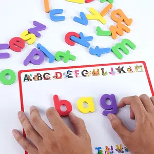 Promotion lettres magnétiques chiffres EVA Alphabet ABC 123 aimants pour réfrigérateur ensemble de jouets éducatifs colorés pour les enfants