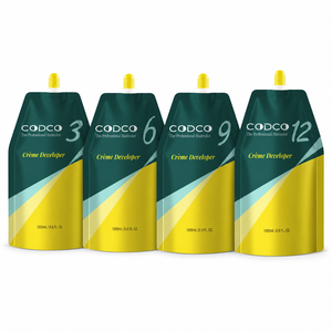 OEM Crème Oxydante pour Coloration Capillaire Professionnelle 1000ml 3% 6% 9% 12% 10 20 30 40 Vol en Sachet à <span class=keywords><strong>Bec</strong></span> Verseur Vente en Gros Usine - Product Image 1