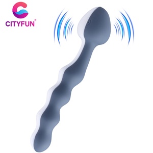 CITYFUN - Vibrador Anal con Cuentas, 10 Frecuencias de Estimulación, Masajeador de Próstata, Silicona Impermeable, Juguetes Sexuales para Adultos, para Hombres y Mujeres - Product Image 1