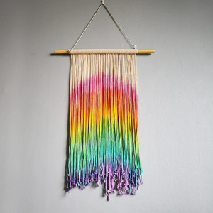 Amazon chaud Coton Naturel Fait Sur Commande de Décoration à la Maison Tenture Murale Tapisserie Décor Arc-En-Ciel En <span class=keywords><strong>Macramé</strong></span> - Product Image 2