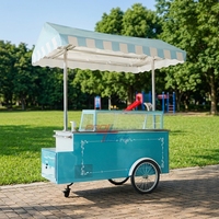 Prosky Mobile Italia es krim tangan mendorong Gelato berdiri keranjang dengan tampilan freezer