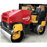 NIVO — rouleau de route 1, 2 ou 3 tonnes pour moteur Diesel, combinaison vibrante hydraulique avec mastic en basalte, rouleau conducteur, pièces détachées