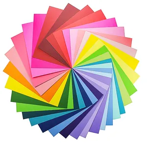 Ofis kaplamasız renk kopra kağidi 75gsm,60gsm,180gsm,220gsm Origami kağıt renk karton karton el sanatları için