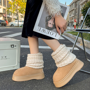 Snow Boots Luxury <strong>Warm</strong> <strong>Winter</strong> Snow Boots for Women - Product Image 5