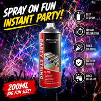 Spray de serpentins de fête, spray de serpentins colorés pour la décoration d'anniversaire, de mariage et de carnaval, fournitures de fête, vente en gros