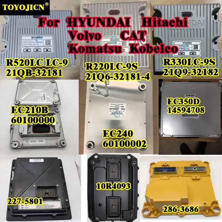 Module contrôleur ECU de carte d'ordinateur moteur Caterpillar, Komatsu, Hitachi, Volvo, Hitachi, Kobelco, Doosan, Sany