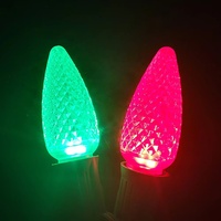 Guirlandes lumineuses LED C9 de Noël de qualité commerciale, étanches IP65, à intensité variable, avec garantie de 2 ans