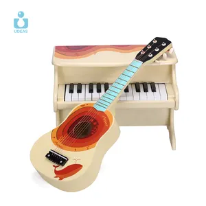 UDEAS Musical Educational Supplies Schnelle Lieferung Low MOQ OEM Instrument Spiel spielzeug Red Sea Wooden Mini Guitar