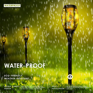 Lampe <span class=keywords><strong>torche</strong></span> solaire à 12 LED effet flamme, à induction intelligente, pour extérieur, idéale pour <span class=keywords><strong>jardin</strong></span> et éclairage de rue – Meilleure vente - Product Image 4
