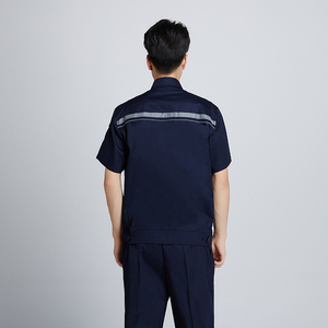 Combinaison de travail d'été à manches fines pour hommes, vêtements de protection du travail respirants, à manches courtes, résistants à la saleté et aux brûlures - Product Image 5